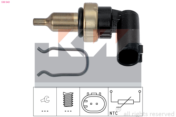 Senzor,temperatura lichid de racire 530 343 KW